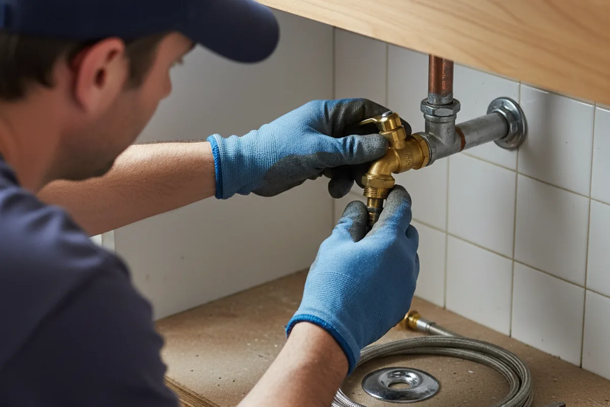 Shutoff valve and fitting work during Faucet and Fixture Repair in Rileyville